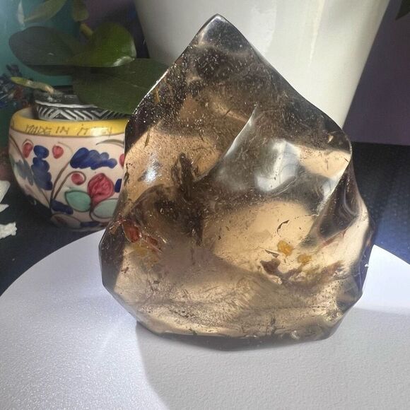 Smoky Quartz Crystal Flame - Picture 3 of 15